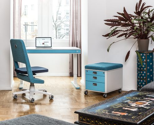 designmöbel von moll unique designschrebtisch T7 designdrehstuhl S9 höhenverstellbar made in germany