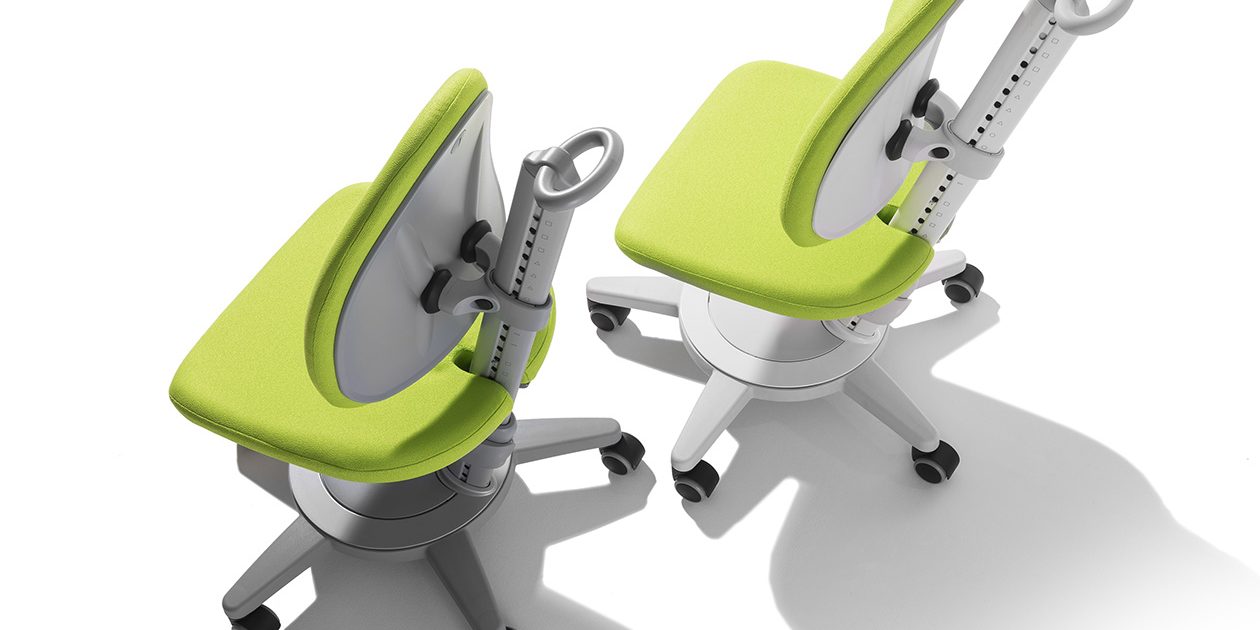 moll kids kinderdrehstuhl maximo gestell weiß grau moll Maximo Kinderdrehstuhl Jugenddrehstuhl verstellbar mitwachsend Rückenlehne Sitztiefe höhenverstellbar