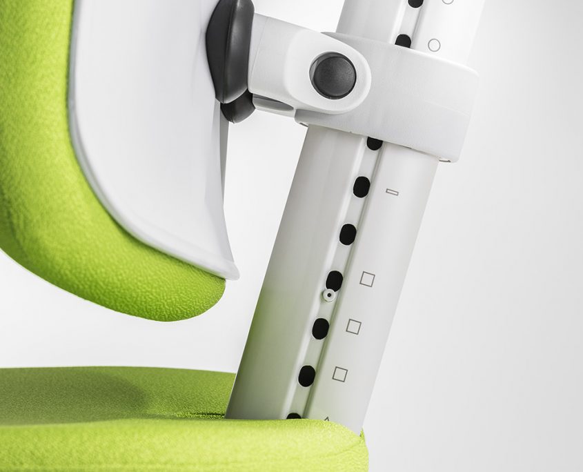 moll kids kinderdrehstuhl maximo verstellhebel2 moll Maximo Kinderdrehstuhl Jugenddrehstuhl verstellbar mitwachsend Rückenlehne Sitztiefe höhenverstellbar