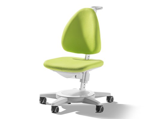 moll kids kinderdrehstuhl maximo_weiss_grün moll Maximo Kinderdrehstuhl Jugenddrehstuhl verstellbar mitwachsend Rückenlehne Sitztiefe höhenverstellbar
