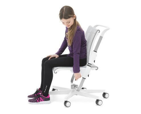 moll kids richtig Sitzen Bedienelemente Kinderdrehstuhl Jugendschreibtischstuhl Scooter 03