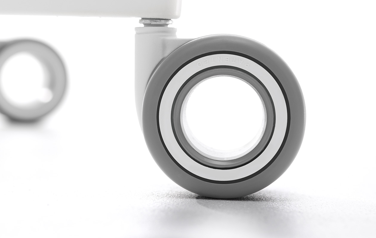 moll unique Drehstuhl S6 Netz Kinderdrehstuhl Schreibtischstuhl DetailRolle moll S6 Design Drehstuhl mit Netzbespannung