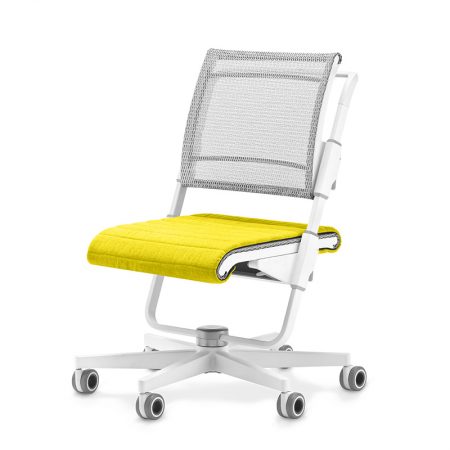 moll unique Drehstuhl S6 Netzruecken Sitzpolster lemon ergonomischer Netzstuhl Drehstuhl Schreibtischstuhl moll S6 Design Drehstuhl mit Netzbespannung
