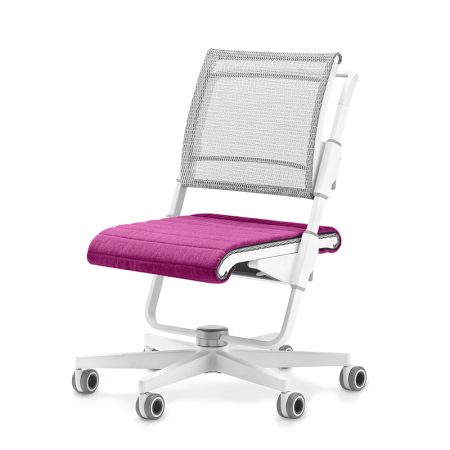 moll unique Drehstuhl S6 Netzruecken Sitzpolster pink ergonomischer Netzstuhl Drehstuhl Schreibtischstuhl moll S6 Design Drehstuhl mit Netzbespannung