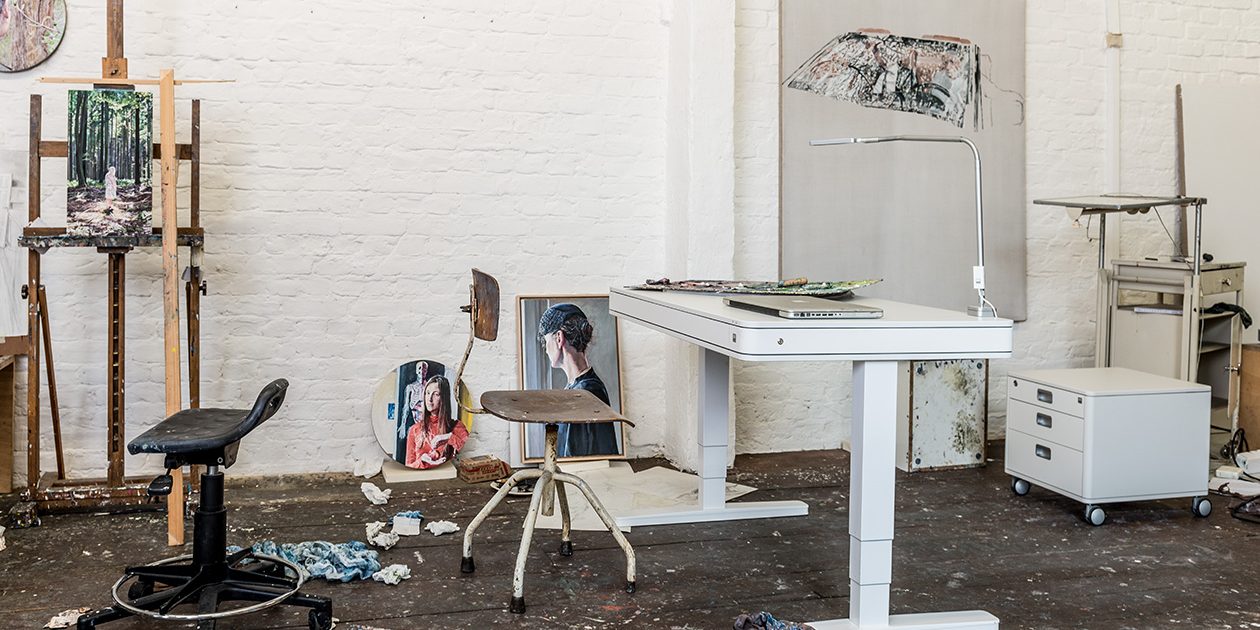 moll unique-S9-T7_ elektrisch höhenverstellbarer Schreibtisch 5 designmöbel von moll unique designschrebtisch T7 designdrehstuhl S6 höhenverstellbar made in germany