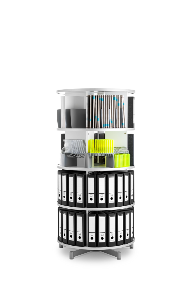 moll_rotafile_compactfile_4etagen_zubehoer moll rotafile platzsparende drehsäule modell compactfile