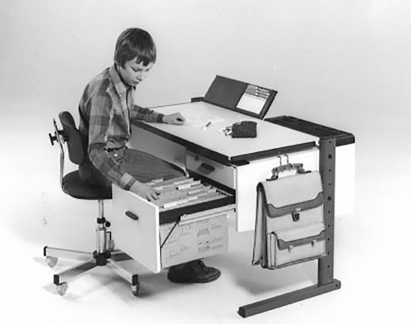 1978 - Pfiffi moll kinderschreibtische kinderdrehstühle historie alte produkte