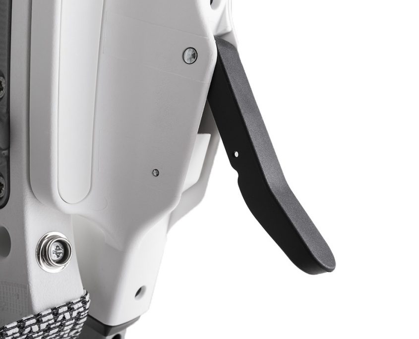 moll Kinderdrehstuhl Scooter_Bedienhebel3 moll Scooter Kinderdrehstuhl Jugenddrehstuhl verstellbar mitwachsend Rückenlehne Sitztiefe höhenverstellbar