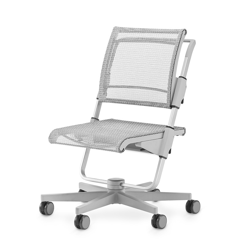 moll-Scooter-grau-01 moll Scooter Kinderdrehstuhl Jugenddrehstuhl verstellbar mitwachsend Rückenlehne Sitztiefe höhenverstellbar