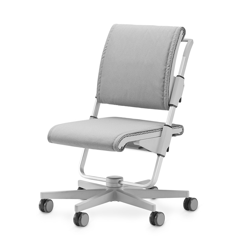 moll-Scooter-grau-grau-01 moll Scooter Kinderdrehstuhl Jugenddrehstuhl verstellbar mitwachsend Rückenlehne Sitztiefe höhenverstellbar