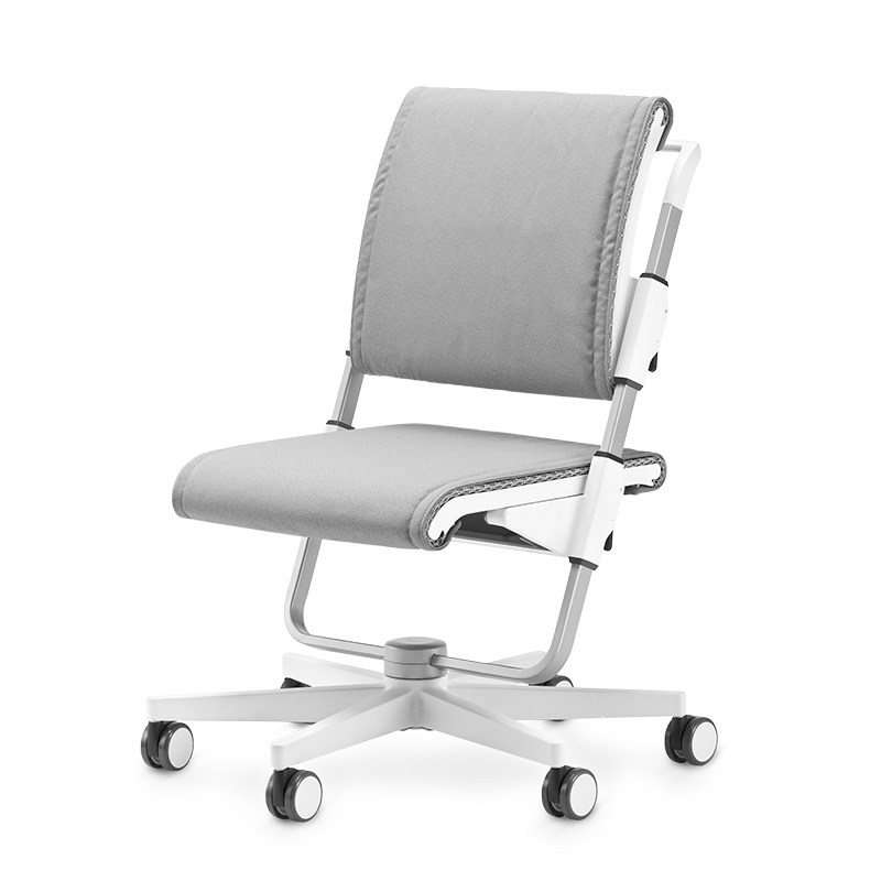 moll-Scooter-weiss-grau-01 moll Scooter Kinderdrehstuhl Jugenddrehstuhl verstellbar mitwachsend Rückenlehne Sitztiefe höhenverstellbar