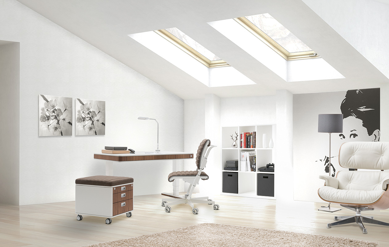 designmöbel von moll unique designschrebtisch T7 designdrehstuhl S6 höhenverstellbar made in germany