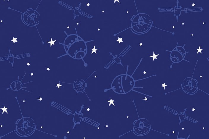 moll kids fabric Motiv Galaxy