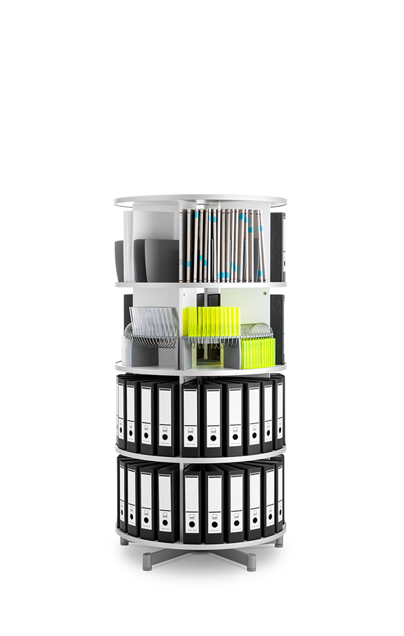 moll_rotafile_compactfile_4etagen_zubehoer moll rotafile platzsparende drehsäule modell compactfile