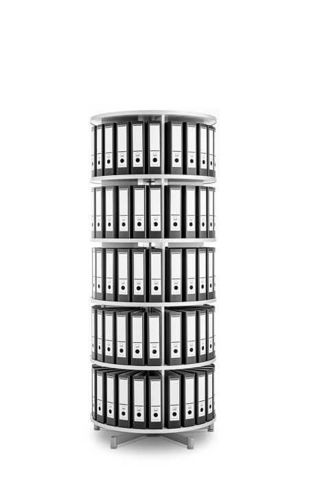 moll_rotafile_compactfile_5etagen_ordner moll rotafile platzsparende drehsäule modell compactfile