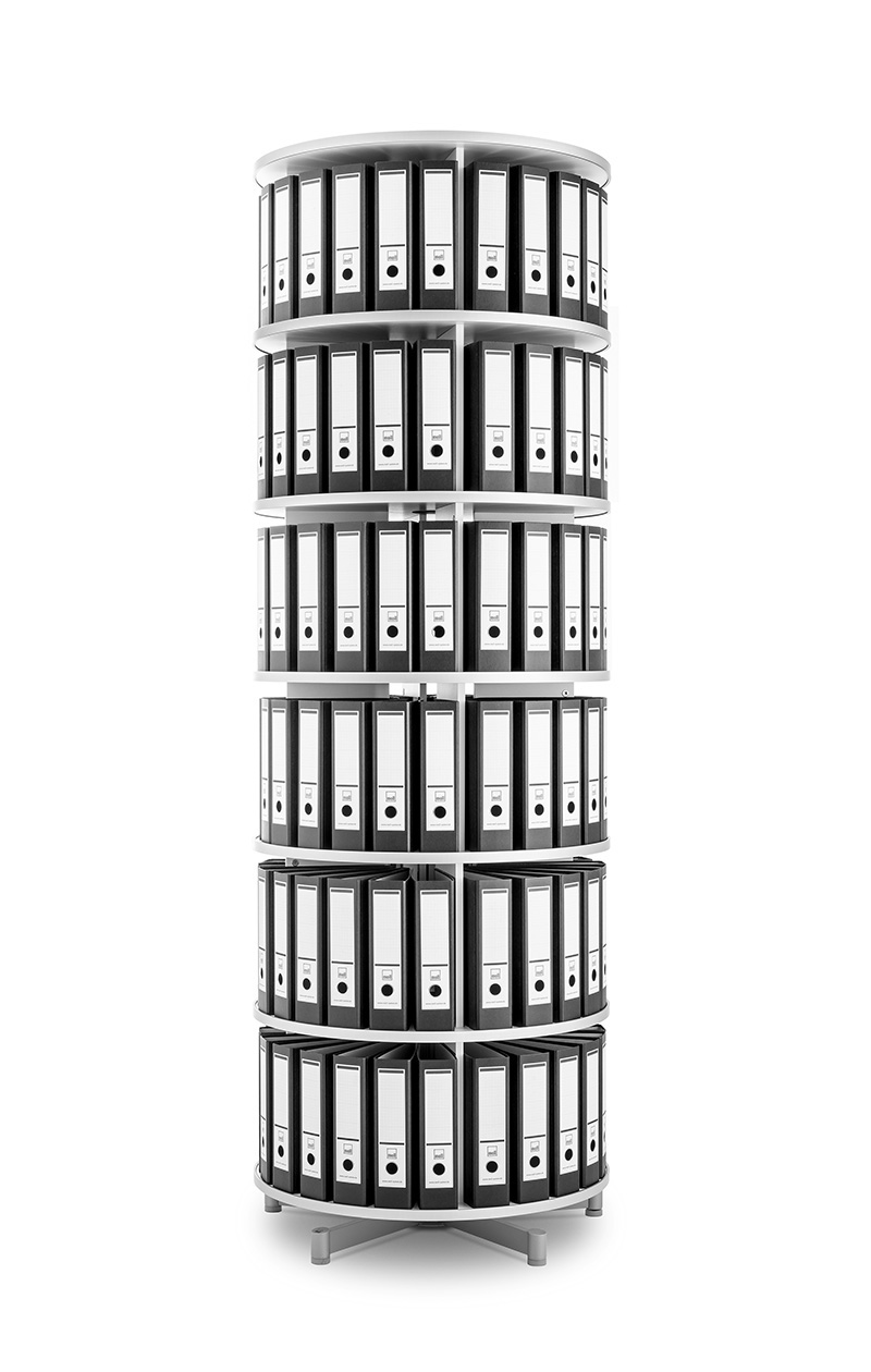 moll_rotafile_compactfile_6etagen_Ordner moll rotafile platzsparende drehsäule modell compactfile