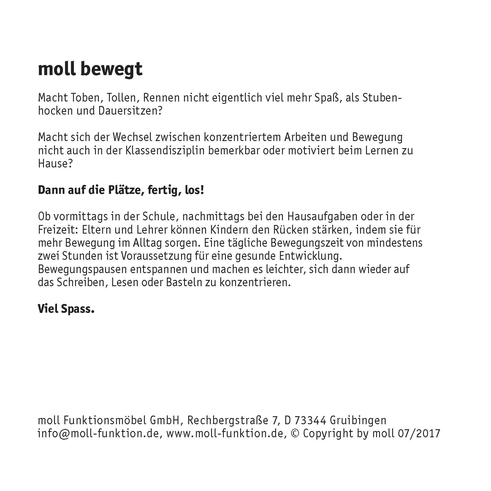 moll bewegt Bewegungsübungen für Kinder für die Gesundheit und Intelligenz