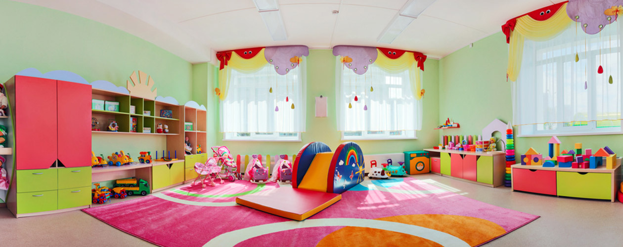 Panorama children's playroom.